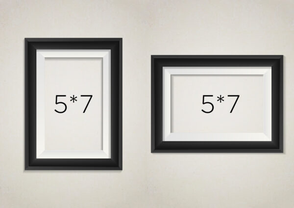 LAMINATED PHOTO FRAME 5*7 (Landscape / Portrait - Single Piece)