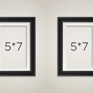 LAMINATED PHOTO FRAME 5*7 COMBO ( Portrait - Double Piece)