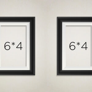 LAMINATED PHOTO FRAME 6*4 COMBO ( Portrait - Double Piece)