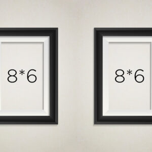LAMINATED PHOTO FRAME 8*6 COMBO ( Portrait - Double Piece)