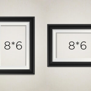 LAMINATED PHOTO FRAME 8*6 (Landscape / Portrait - Single Piece)